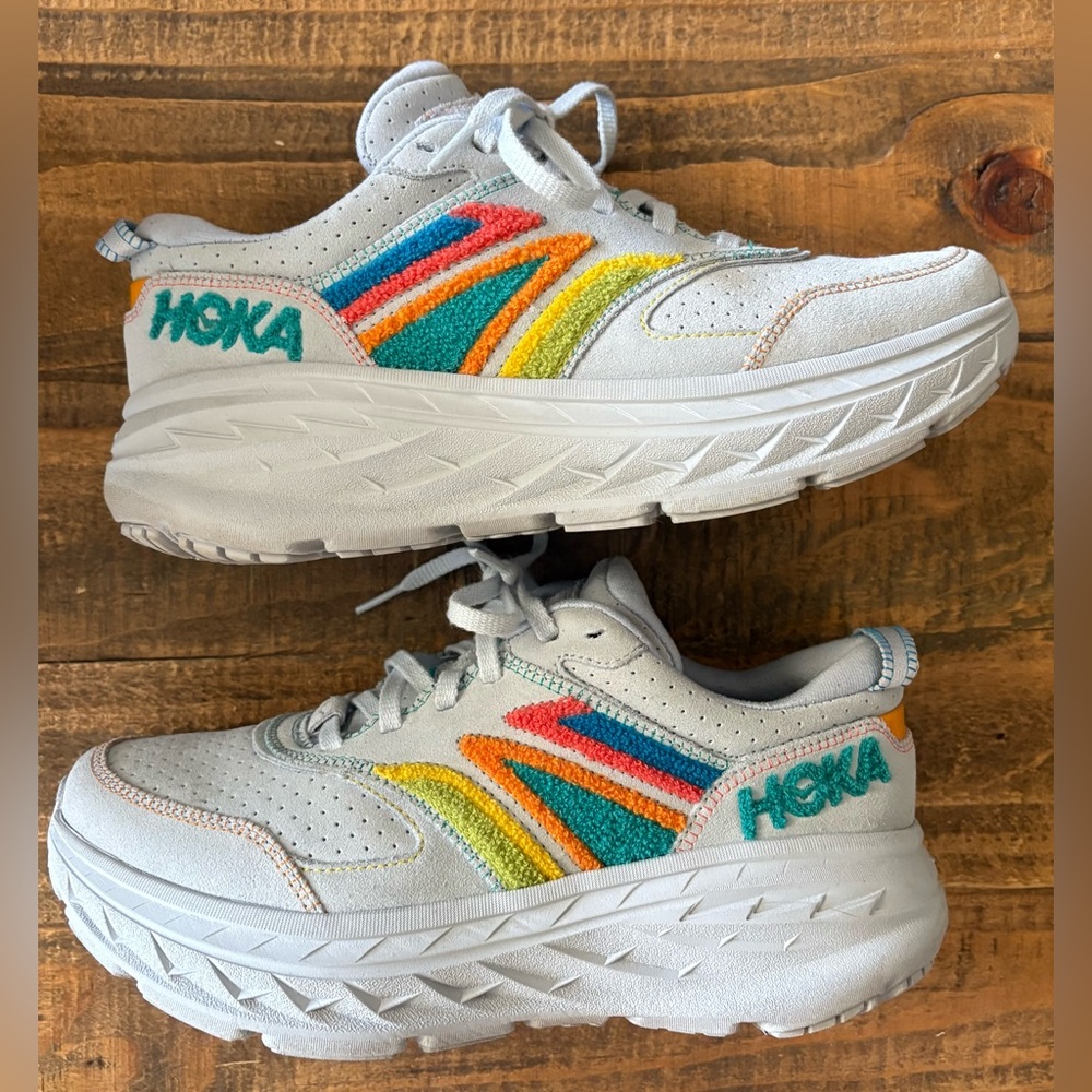 EUC Rare Hoka Bondi L Embroidery Arctic Ice (All Gender)